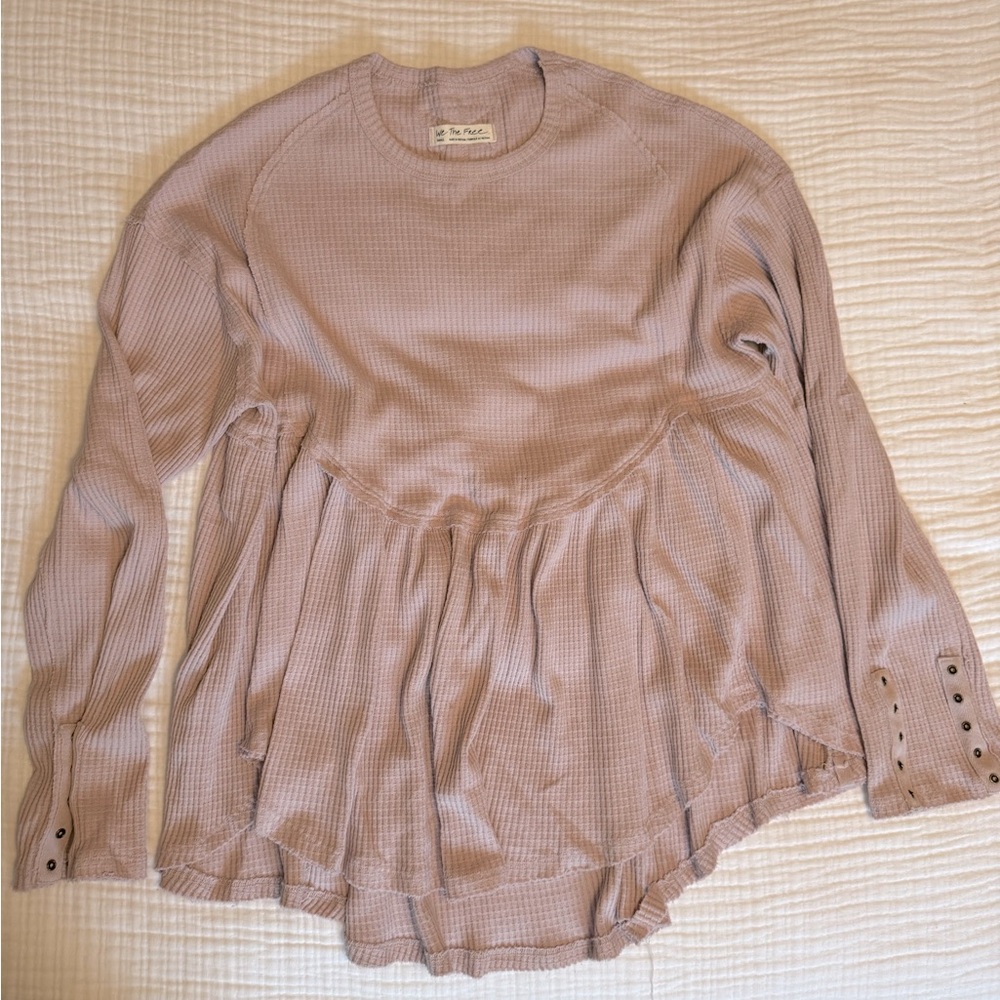 We The Free Mauve Long Sleeve Top